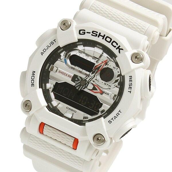 カシオ G SHOCK GA 900AS 7A 腕時計 メンズ ホワイト シルバー ラッピング可