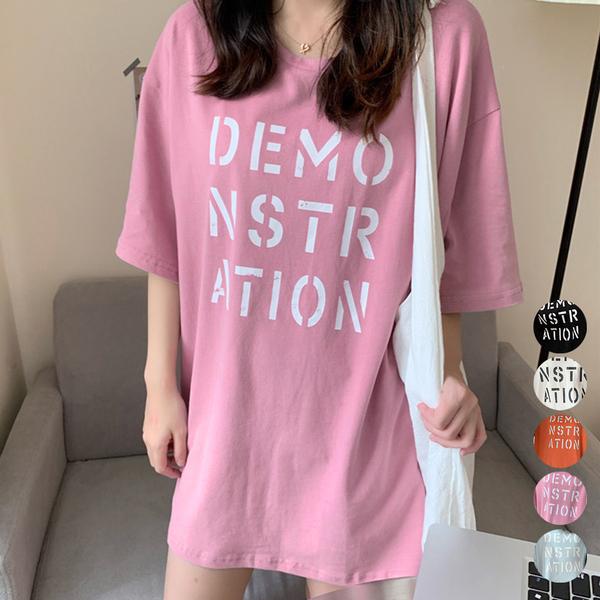 ワンピース ロング ロゴTシャツ レディース 半袖 カットソー 体型カバー 英字プリントTシャツワン...