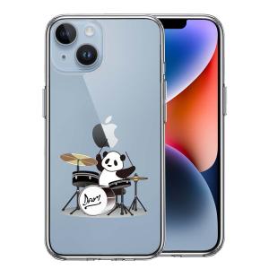 iPhone14 ケース クリア ドラム パンダ スマホケース 側面ソフト 背面ハード ハイブリッド｜marutto-markets