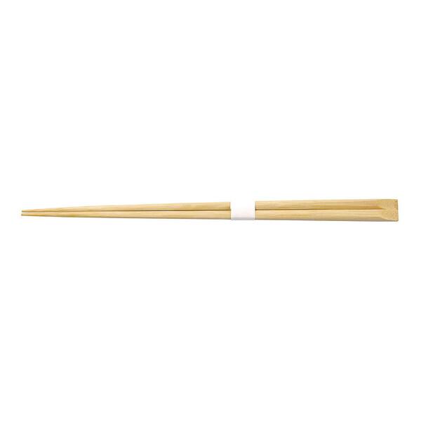 和食器 先細竹 天削箸 50膳入 白帯巻 無塗装