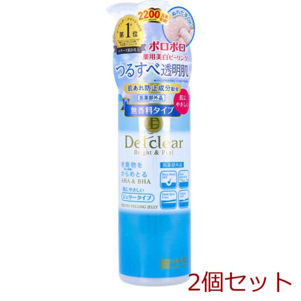 DETクリア ブライト＆ピール ピーリングジェリー 無香料タイプ 180mL