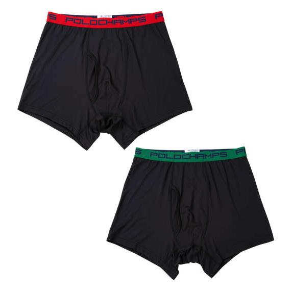 大きいサイズ POLO CHAMPS 2Pブラックボクサーパンツ 3L 4L 5L 6L 7L 8L...
