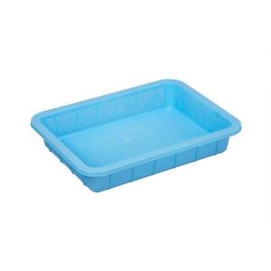 アシスト抗菌角ざる浅1型ブルー