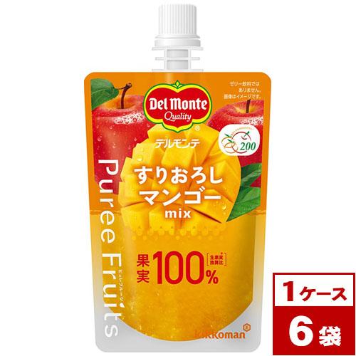 デルモンテ　ピュレフルーツ　すりおろしマンゴーミックス　110gパウチ×6袋（1ケース）