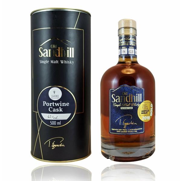 オールドサンドヒル シングルモルト ウイスキー ポートワインキャスク 43% 500ml