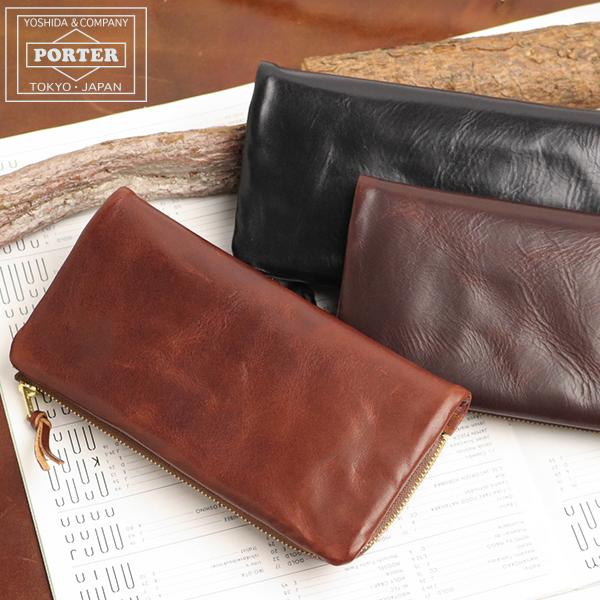 ポーター ソーク ロングウォレット 101-06001 吉田カバン 本革 軽い 牛革 PORTER ...