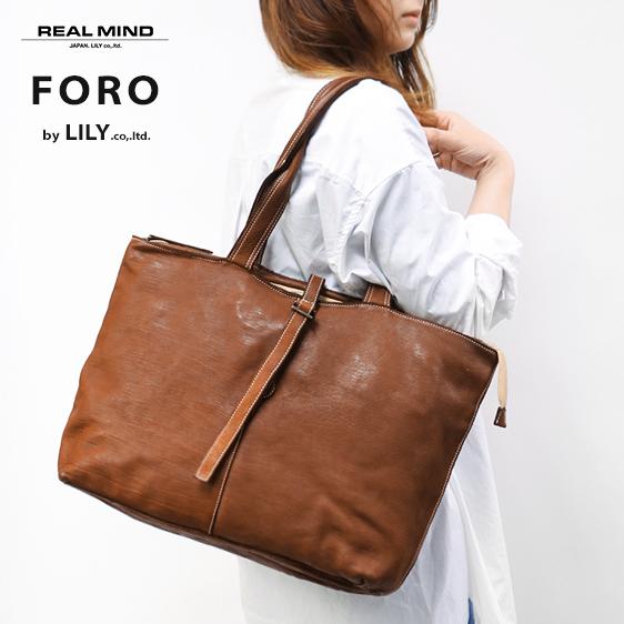 REALMIND LILY FORO フォロ 上質な 馬ヌメ革 馬革 の創作ショルダートート  af...