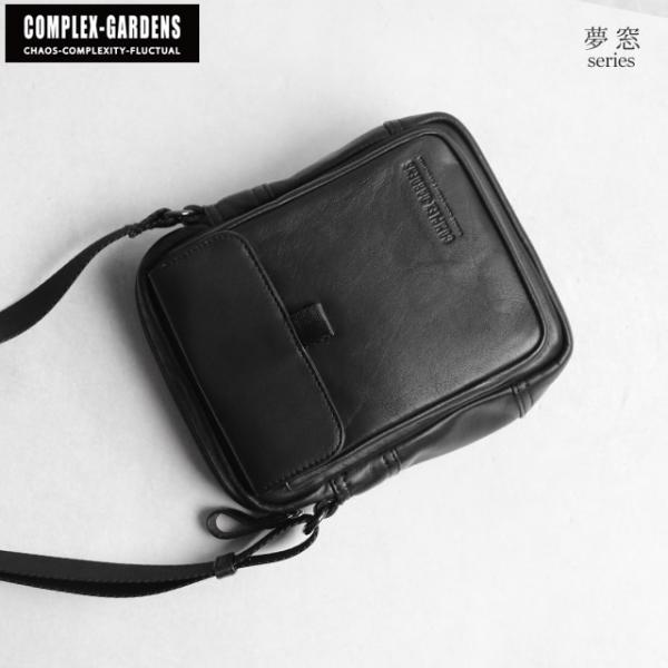 COMPLEX GARDENS 夢窓 ストレスフリー な軽さの 牛革 ミニ ショルダーバッグ 本革 ...