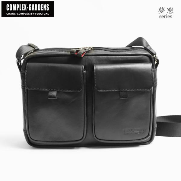 COMPLEX GARDENS 夢窓 ストレスフリー な軽さの 牛革 ショルダーバッグ 本革 軽い ...