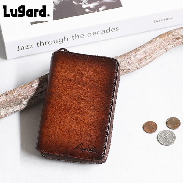 Lugard G-3 ヴィンテージ感漂う味わい深いラウンドファスナー ラウンドジップ ミドル財布 ジ...