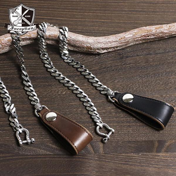 INCEPTION インセプション HORSE BUTT LEATHER BRASS CHAIN (...