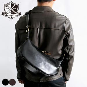 INCEPTION インセプション HORSE HIDE BANANA BAG 茶芯 ショルダーバッグ ボディバッグ