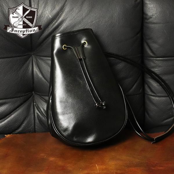 INCEPTION インセプション HORSE HIDE LEATHER POUCH  茶芯 レザー...
