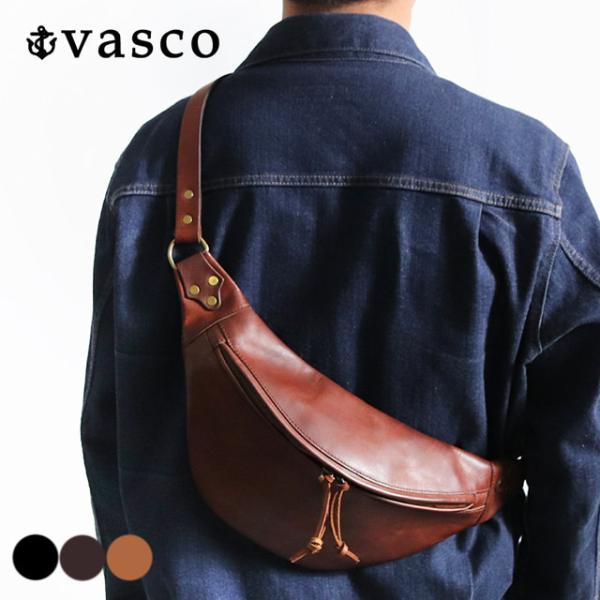 vasco ヴァスコ オールドオイルシリーズ  LEATHER WAIST BAG -LARGE オ...