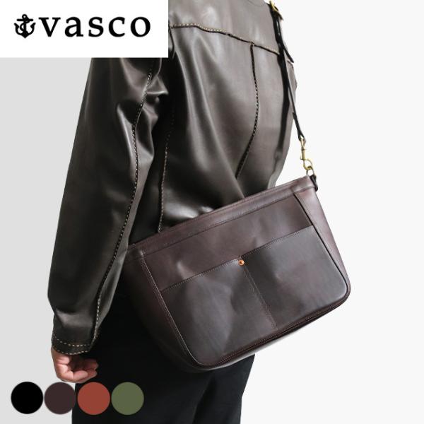vasco ヴァスコ オールドオイルシリーズ  LEATHER TELEPHONE SHOULDER...