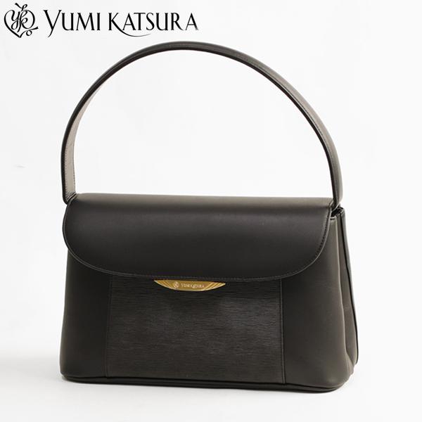 YUMI KATSURA 桂由美 プロデュース 気品漂うエレガントなブラックフォーマルバッグ Sサイ...