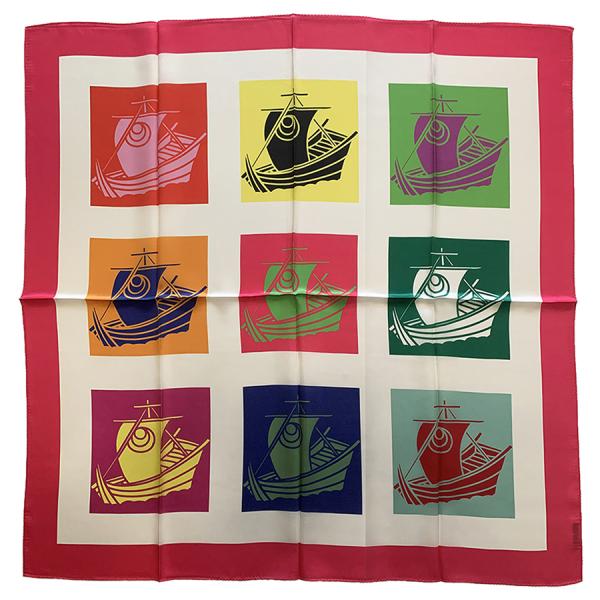 横浜シルクスカーフ　シルクスカーフ日本製　四方形スカーフ　レディーススカーフ　母の日　プレゼント用　...