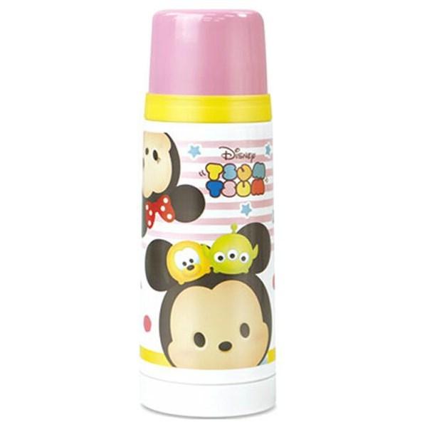 水筒Disneyディズニーツムツムコップ付きステンレスボトル300ml保温保冷【ピンク】