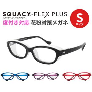 花粉 メガネ スカッシーフレックスプラス SQUACy-FLEX-PLUS Sサイズ 8836 花粉用メガネ 花粉対策メガネ 度付レンズ対応