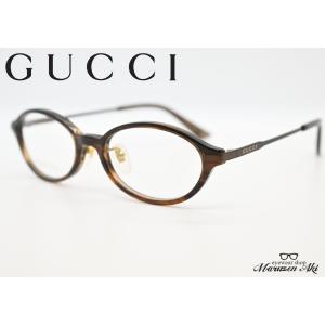 GUCCI グッチ GG1058OJ col.003 51サイズ おしゃれ メガネ ブランド オーバル ブラウン｜maruzen-aki