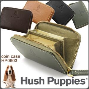ハッシュパピー 小銭入れ ラウンド コインケース Hush Puppies ニック 革 HP0603