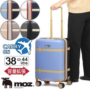 モズ moz スーツケース ハード 4輪 ファスナータイプ (S) 拡張型 48.5センチ 38〜44リットル 国内線100席以上機内持込み可能サイズ MZ-0859-48｜maruzen-bag