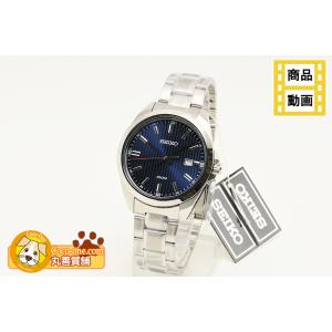 セイコー SEIKO 腕時計 クォーツ SS 青文字板 SUR275P1 海外モデル 新品 程度N 中古 送料無料 動画 Youtube｜maruzen-cocoone