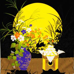 風呂敷 インテリア エコ タペストリー / シャンタン 待宵