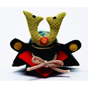 五月 人形 兜 兜飾り ちりめん / 初陣兜 / コンパクト 初節句 こどもの日 人気 お祝い 贈り物 プレゼント