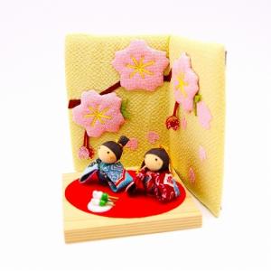 置物 コンパクト ちりめん 小さい 桜 / お...の詳細画像3