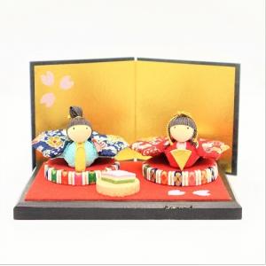 雛祭り 桃の節句／雛の彩飾り 木目込 七品セット／ 雛人形 小道具 小物