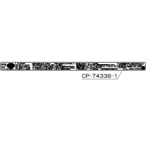 リンナイ 602-0753000 ＰＬ表示ラベル 受注生産品 純正部品ガステーブル 純正ガステーブル...