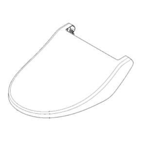 【パナソニック部品】ADL646SVEKU0 交換用フタ パナソニック ビューティ・トワレ 温水洗浄便座 便座蓋 ホワイト ADL646SVEKU0