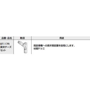 INAX イナックス LIXIL・リクシル トイレ 簡易水洗便器 トイレーナ 専用便槽部品 無臭便槽用 臭突チーズセット 【BT-17R】 純正品【純正品】｜mary-b