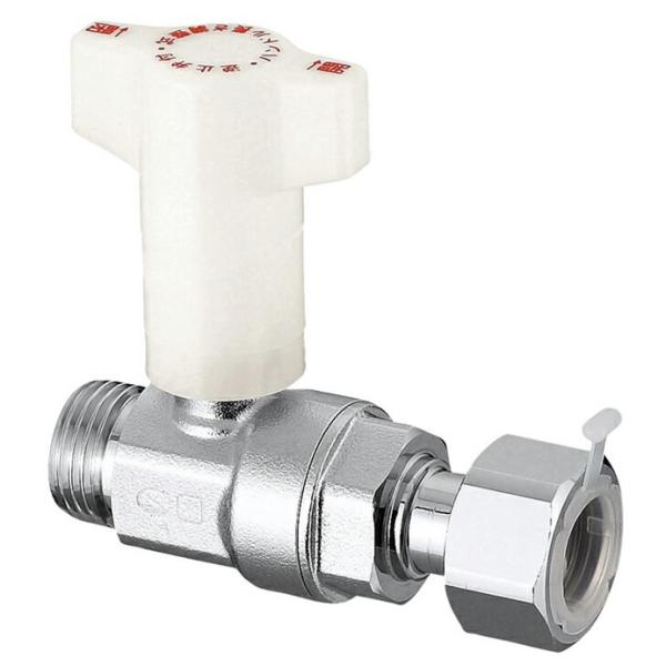 オンダ製作所 【CB20-13M-S】 逆止弁付ボールバルブ IN側G1/2×OUT側G1/2 ナッ...