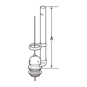 【送料無料】【DTF-810C】 INAX・イナックス・LIXIL・リクシル 【DTF810C】トイレ 排水弁 フロート弁【沖縄・離島送料別途】【純正品】｜mary-b