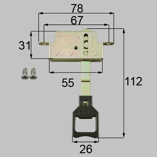 gaaz13 LIXIL リクシル・トステム 雨戸錠（上用） 雨戸部品 純正品【純正品】