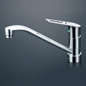 KVK eレバー 流し台用シングルレバー式混合栓 KM5051TEC KVK 流し台用シングルレバー式混合栓(eレバー)(寒冷地用
