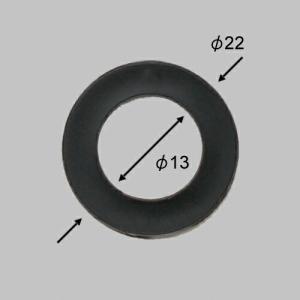 【ゆうパケット】 TOEX 門まわり 【KMA02061A】 調整金具H・O用樹脂ワッシャー クロ 外径φ22mm、内径ファイ13.5mm　厚み2ｍｍ