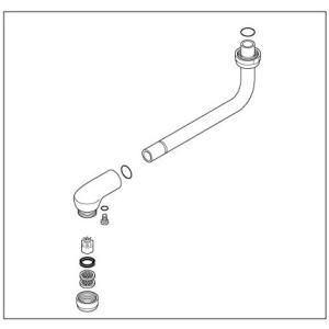 KVK【KPP350BDW-3】旧MYM吐水パイプ（２５０ｍｍ）