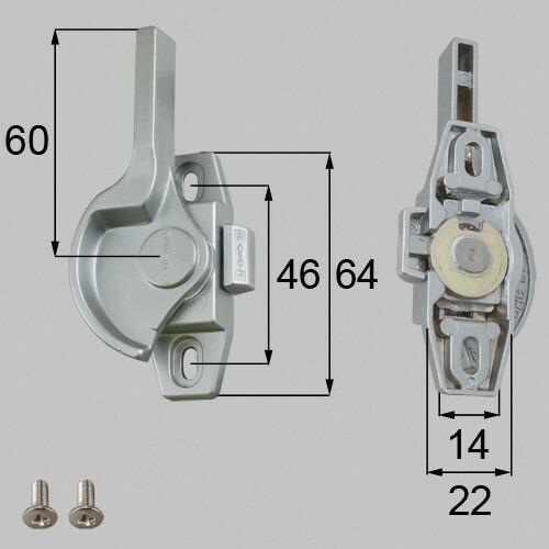トステム netbl00002 クレセント（左用） 窓（サッシ）部品(鍵・錠)[AZWS797×1 ...