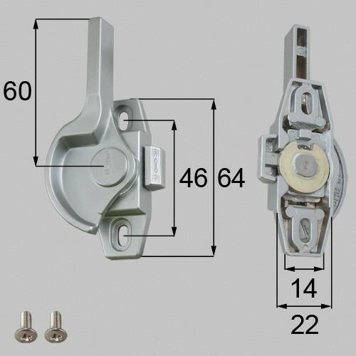netbl00002 LIXIL リクシル・トステム クレセント（左用） 窓（サッシ）部品(鍵・錠)...