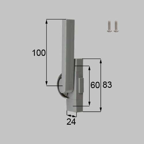 新日軽 【NETBL00160】 クレセント（ロック無/ハンドル100mm） 窓（サッシ）部品(鍵錠...