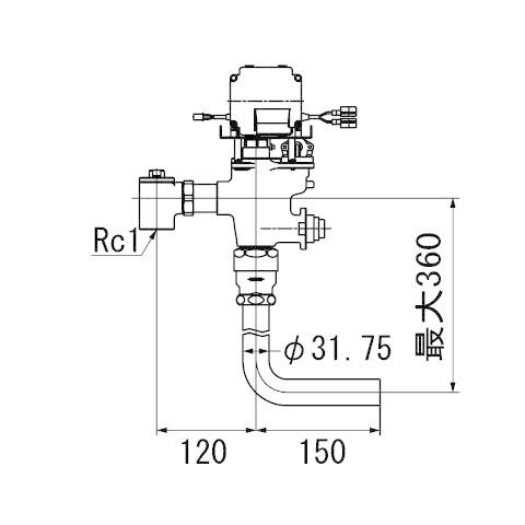 【受注生産4週間】OKC-AT780-C INAX LIXIL 大便器自動洗浄システム オートフラッ...