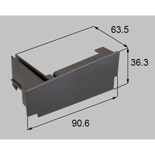 【建築業者様限定】qdju93l リクシル・トステム Ｒ付縦格子Ｂ端部キャップ Ｌ 玄関ドア部品