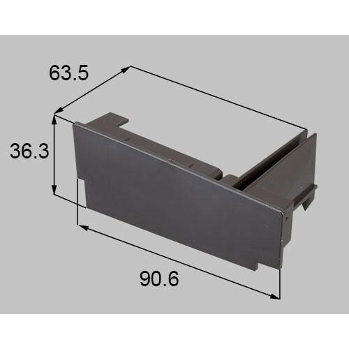 【建築業者様限定】qdju93r リクシル・トステム Ｒ付縦格子Ｂ端部キャップ Ｒ 玄関ドア部品
