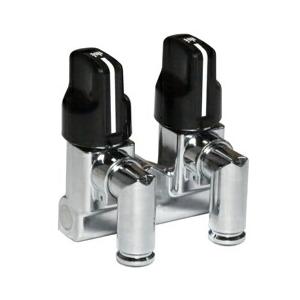 UTIC-201C LPガスコック (リターンヒュズコック) 二口 曲 コンセント型 単品ロット:1...