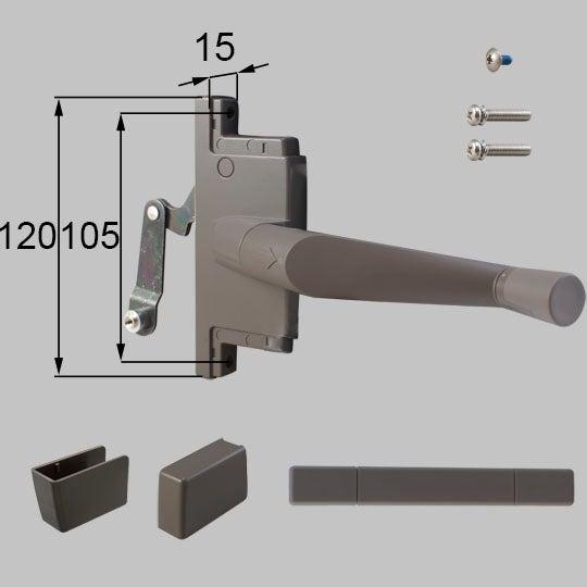 トステム 【YPJB586F】 ハンドル式オペレータセットＧルーバー用左右兼用 窓（サッシ）部品 [...