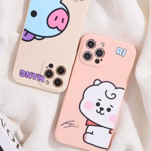 BTS iPhone13 7 8  12 11 SE2 X XS XR XS MAX  Plus  防弾少年団 BT21 スマホケース  アイフォンケース  携帯カバー 各機種対応 シリコン 耐衝撃 韓国 流行り