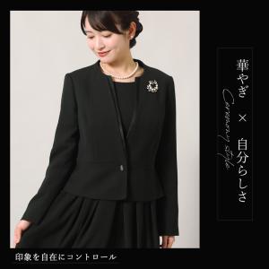 喪服 レディース 洗える ブラックフォーマル ...の詳細画像4